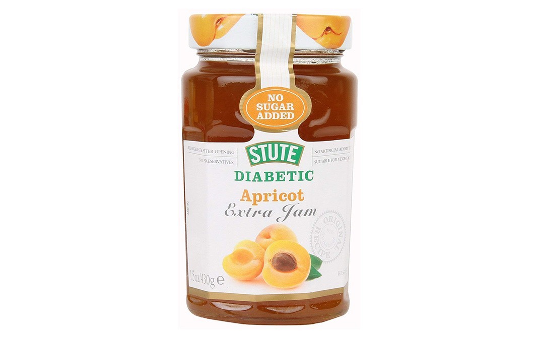 Stute Diabetic Apricot - Extra Jam   Glass Jar  430 grams
